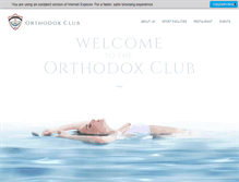 Tablet Screenshot of orthodoxclub.com